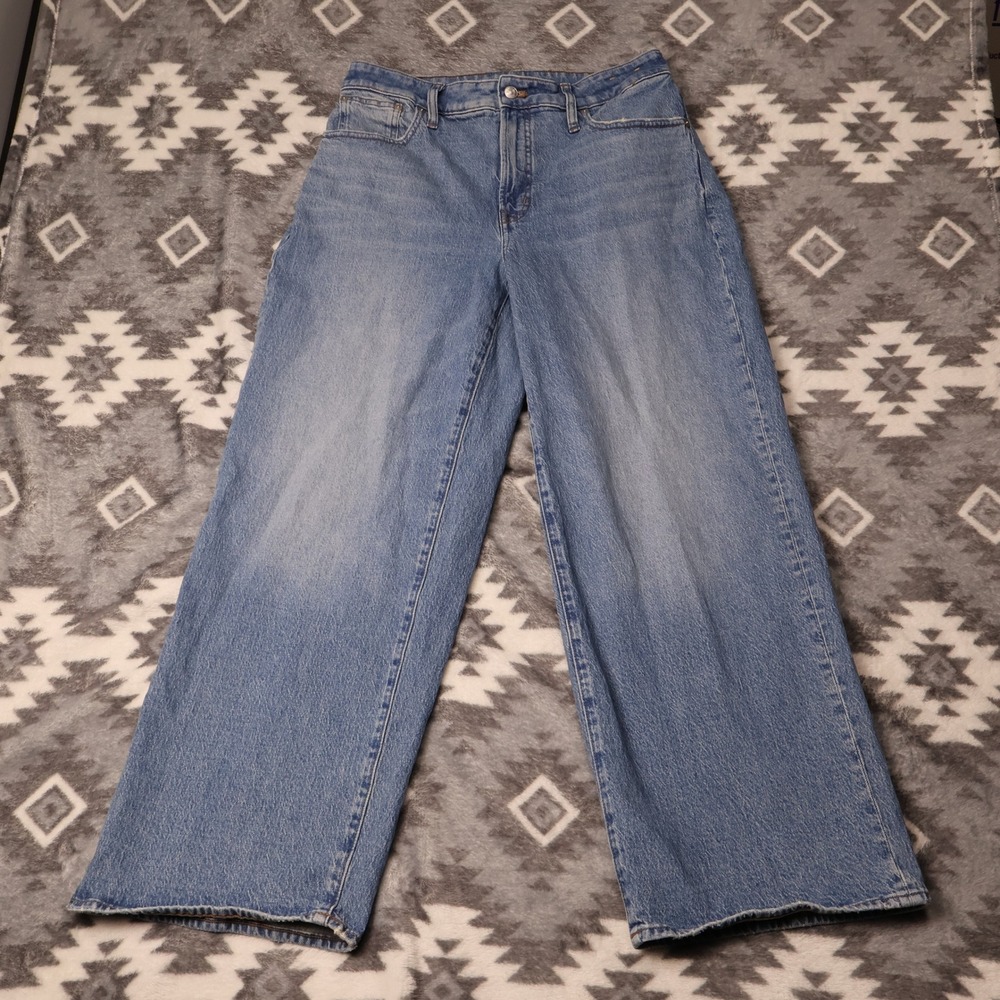 Madewell The Curvy Perfect Vintage Wide-Leg Jean Light Wash Size 31